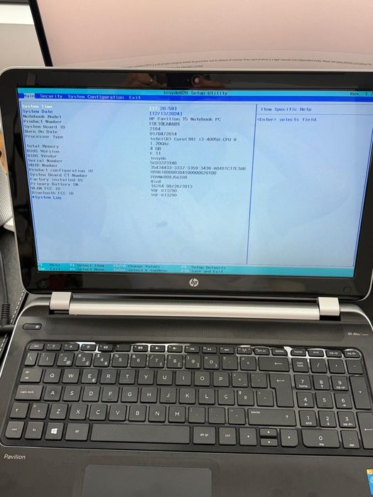 Computador HP Pavillion 15 Notebook i3 de 2014