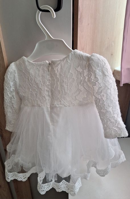 Sukienka na Chrzest Święty 68 cm