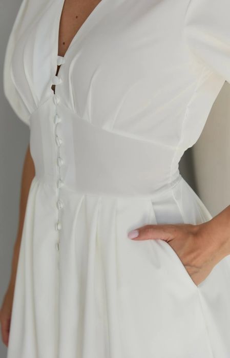 Плаття Сукня на розпис, хрещення, святкова, біла