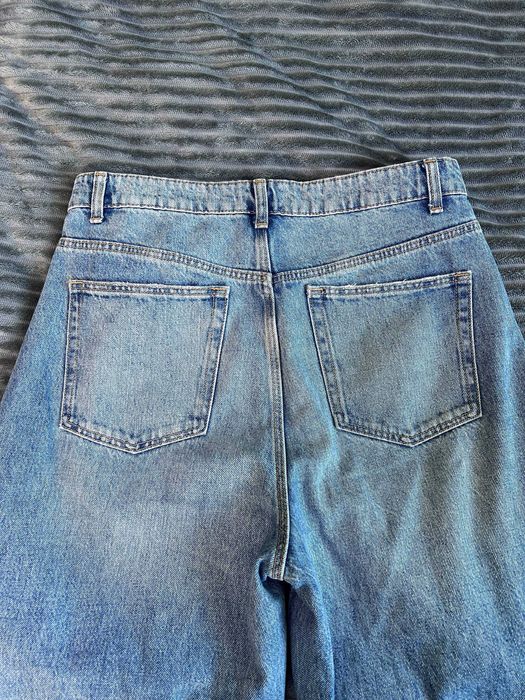 темно сині джинси ZARA / джинси палаццо / прямі джинси