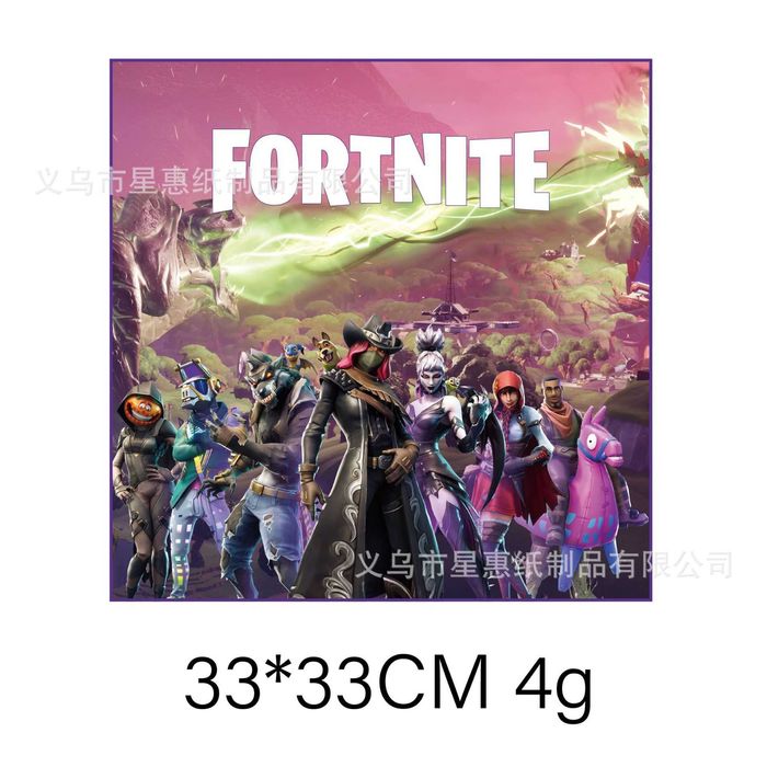 Serwetki urodzinowe Fortnite-10 szt.