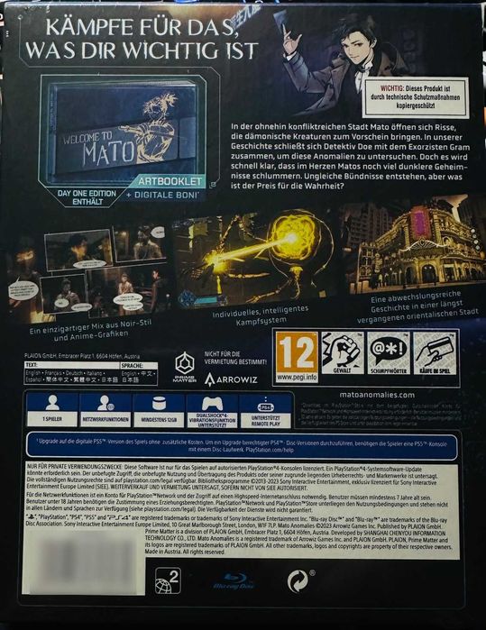 Mato Anomalies Day One Edition na PS4