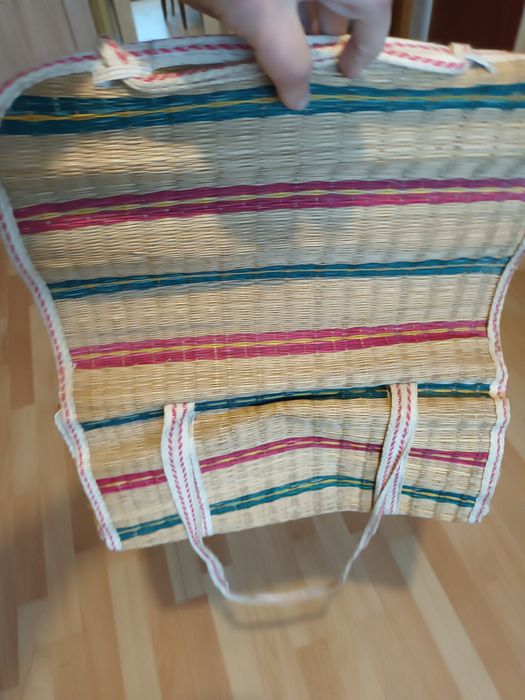 Torebka piknikowa z trawy piknikowa typu Boho 21x35x27-63 cm