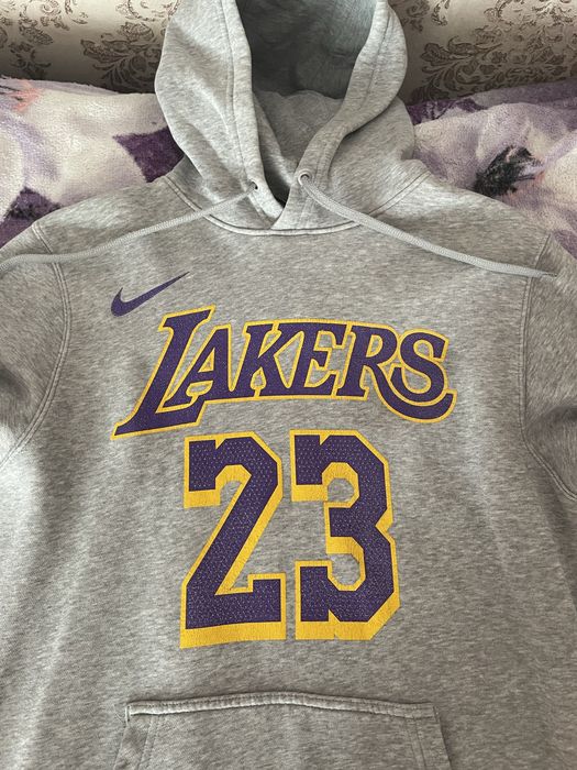 Сіра кофта nike,lakers
