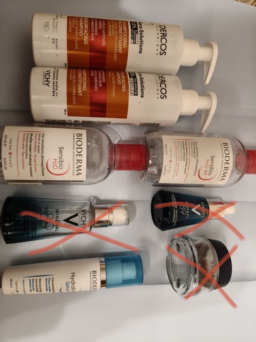 Баночки від косметики Bioderma, Dercos (Vichy)