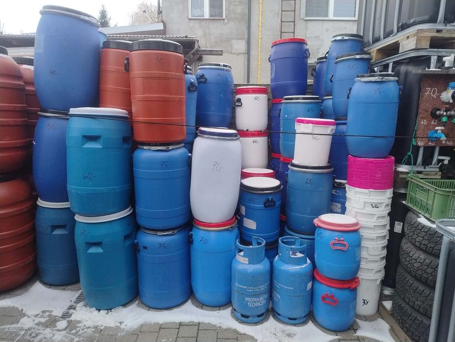 Beczki po spożywce 20l -220l