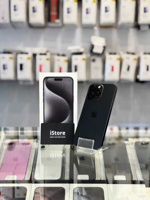 iPhone 15 PRO • 256 GB • Black Titanium • 87% bateria • GWARANCJA • raty !!!