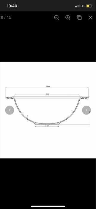 Казан 8л, Ø34см,вага 9,79кг, чавунний узбецький WOK, кришка-сковор.
