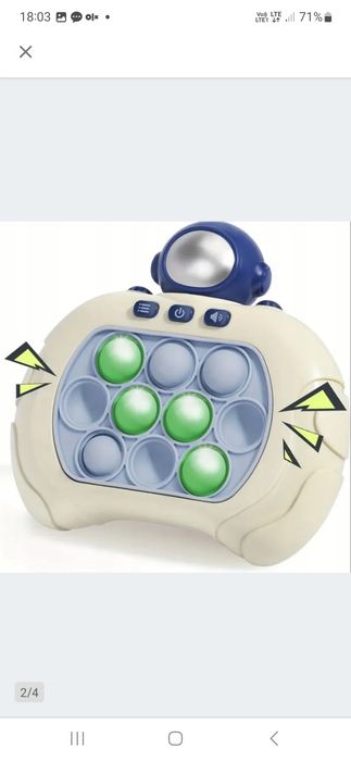 GRA POPIT Elektroniczny Pop It Elektroniczne Elektryczne Gra Zręcznośc