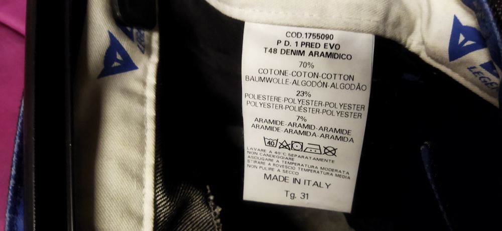 Calça motard dainese evo