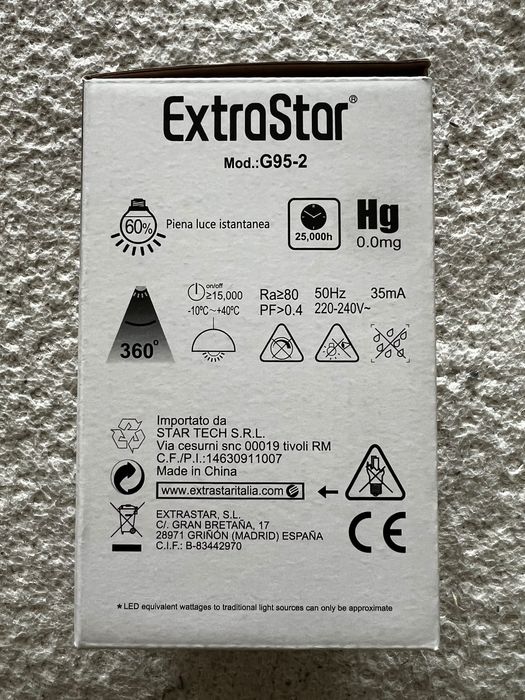 Lâmpada vintage ExtraStar 4w Led