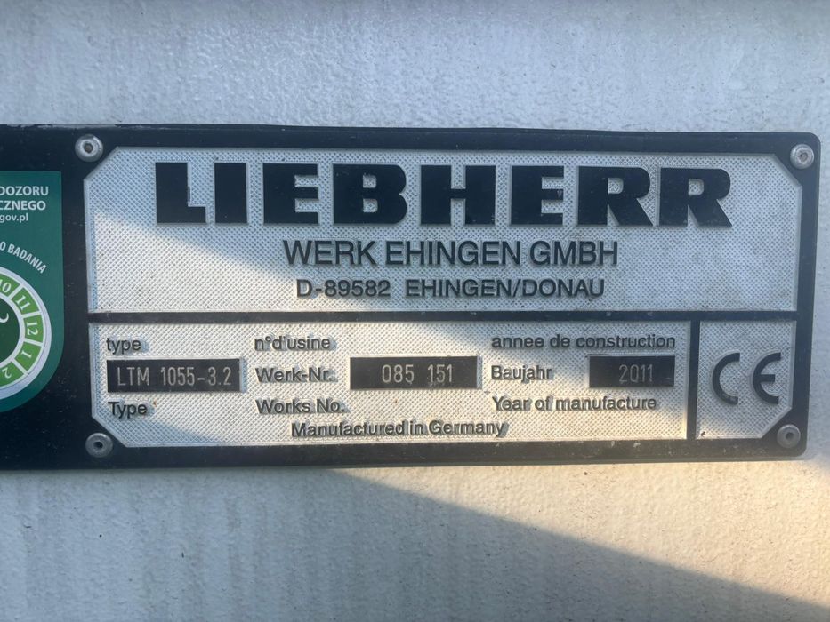 Кран Liebherr LTM 1055-3.2 2011.