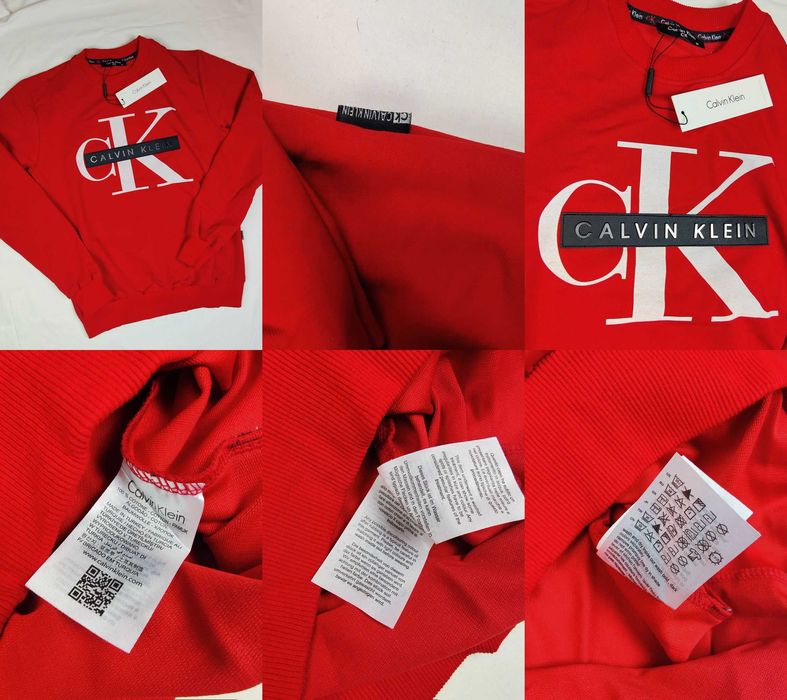 Bluza męska okrągła Calvin Klein Hugo Boss CK logowane