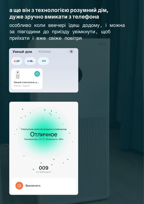 Xiaomi Smart Air Purifier 4 Lite очищувач повітря