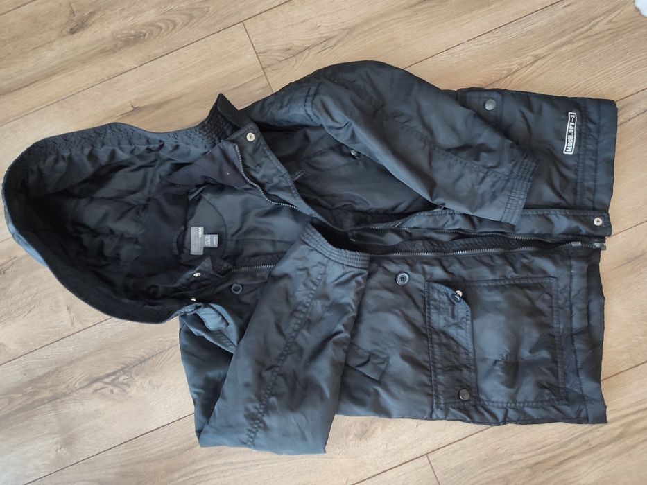 Kurtka 146 h&m czarna z kieszeniami