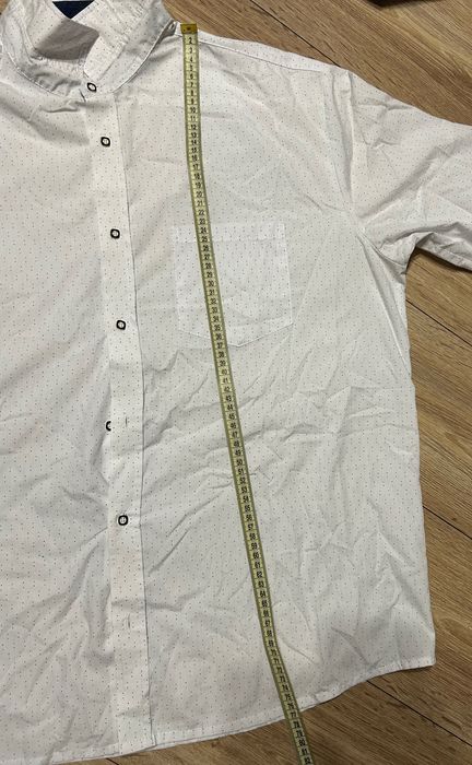 Koszula męska z wzorem i długim rękawem