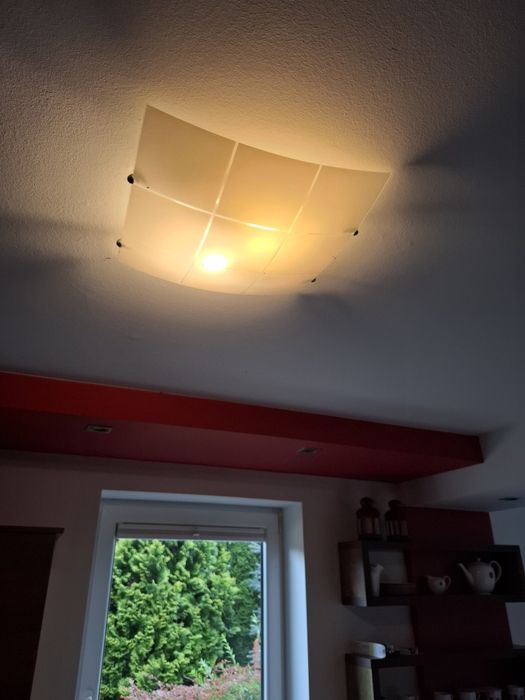 Plafon lampa sufitowa szklany klosz