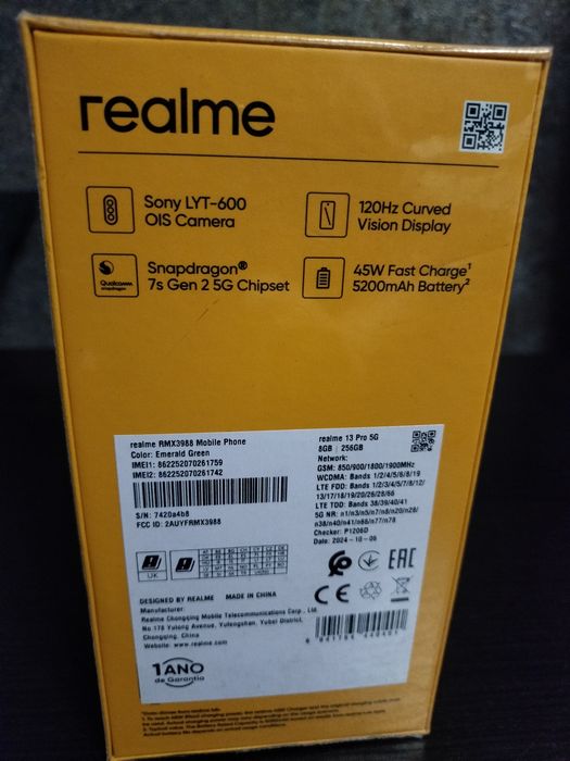 Новий смартфон Realme 13 Pro 5G Emerald Green