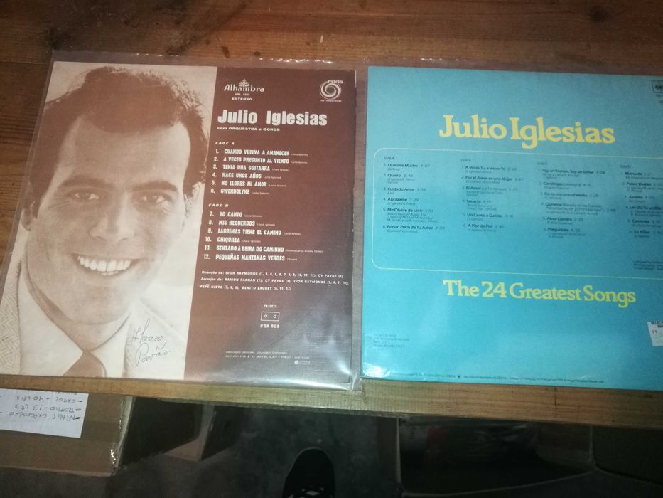 9 Lps do JULIO IGLESIAS (preços diferentes)