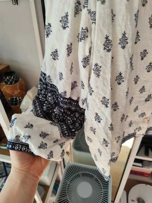 Piękna bluzka na guziki Boho hippie zara