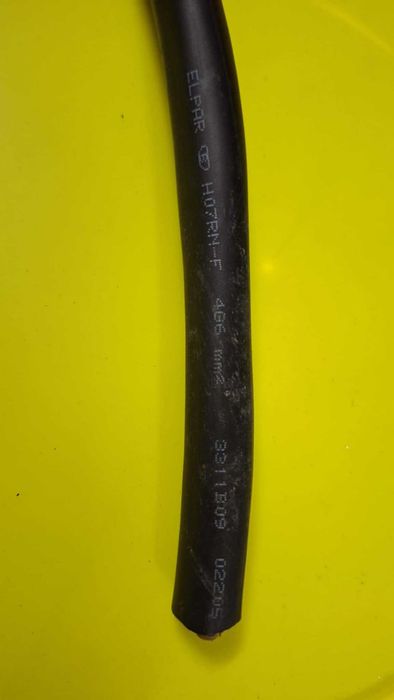 Przewód spawalniczy  GCE OS-35mm2,   linka w gumie OW 5x2,5mm