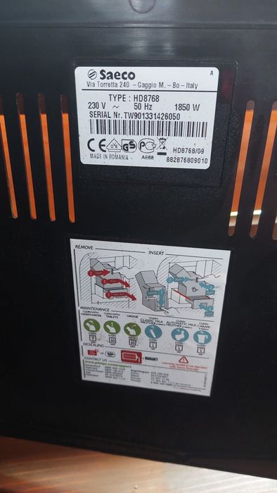 Saeco кавоварка кавомашина з капучинатором  кофемашина