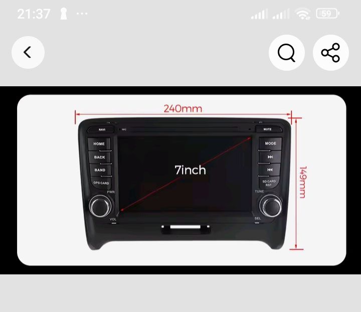 Carplay android  13  GPS  Audi