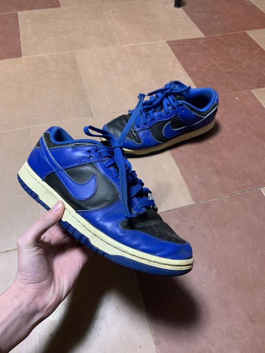 Кроссовки Nike Dunk Low Black Royal Hyper Cobalt ( 41 размер )