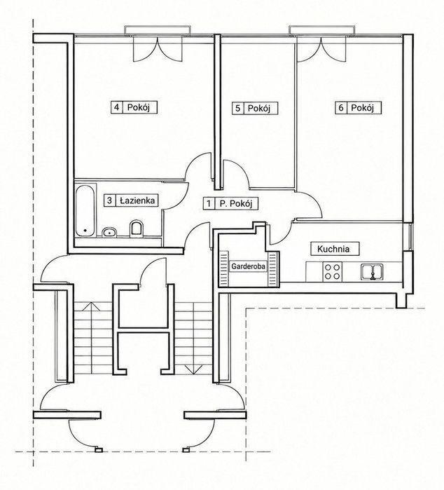 3 pokoje | 61 m² | Nowe Miasto | Potulicka