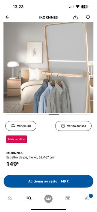 Espelho Ikea em bom estado