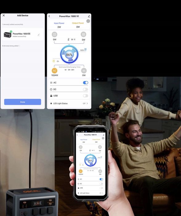 Przenośna stacja zasilania OSCAL PowerMax 1800SE