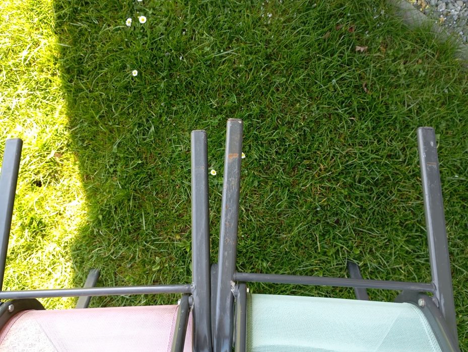 2 krzesła ogrodowe dla dzieci metalowe