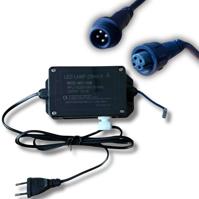 Zasilacz LED 12V 5W –  sterownik do oświetlenia 50–60Hz jacuzzi balia