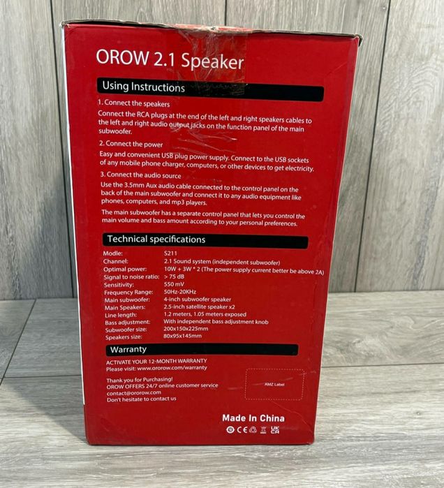 Акустична система Orow, 1500грн.