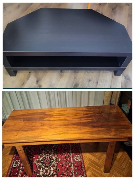 Stół ława drewno PRL 130 x 56