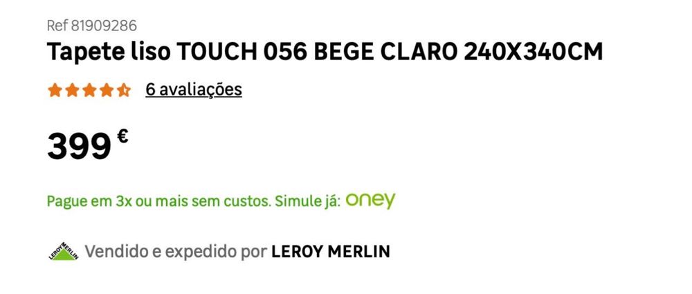 -50% Tapete liso TOUCH 056 BEGE CLARO 240X340CM