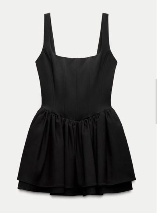 Сукня zara, плаття зара, платье корсетное, корсет, корсетна сукня, чорна сукня
