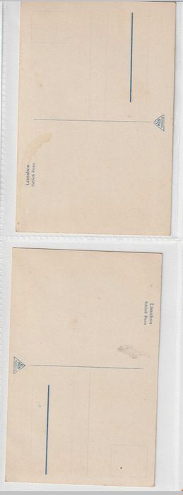 Coleção de 14 postais antigos de Cascais e Sintra