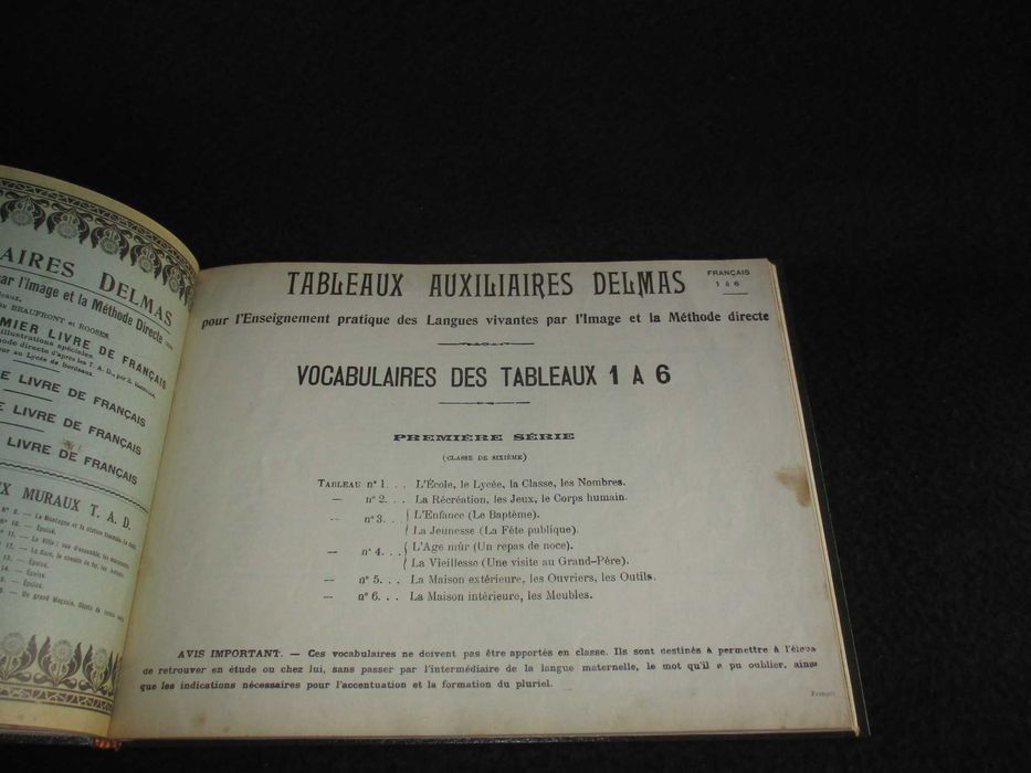 Livro Tableaux Auxiliaires Delmas Langues Vivantes