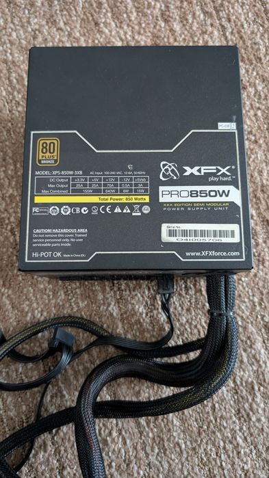 Блок живлення XFX XXX Edition 80+ Bronze 850 Вт Modular