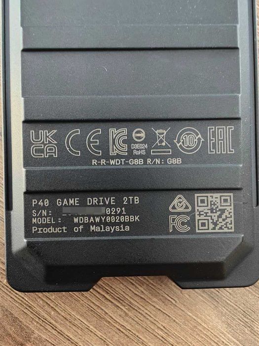 Зовнішній SSD-накопичувач WD Black P40 2TB