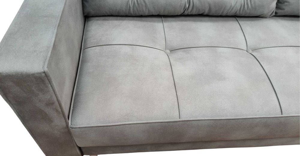Kanapa Sofa Guzik -Pasy elastyczne + Sprężyna Bonell , . Premium