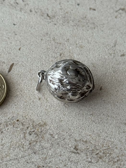 Pendente Noz em prata portuguesa (grande)