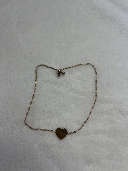 Pulseira coração perolado