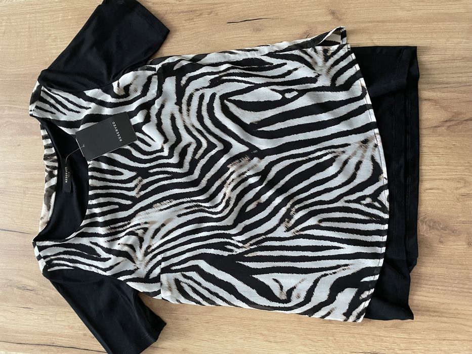 Nowa bluzka Reserved motyw zwierzęcy rozm. XS 34