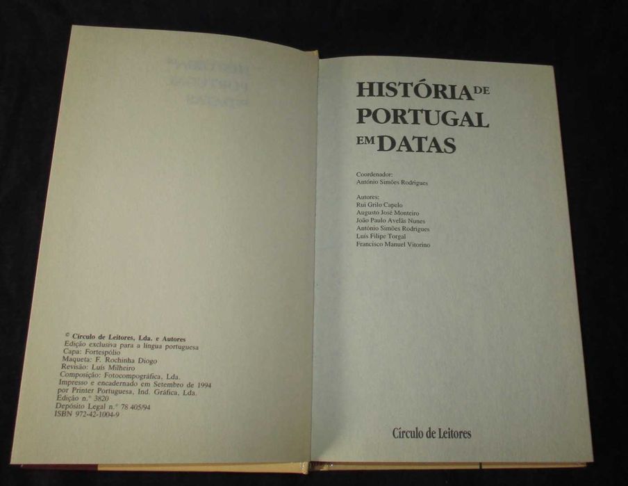 Livro História de Portugal em Datas