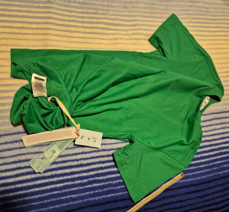 Nowa zielona KOSZULKA OFF WHITE OKAZJA XXL super jakosc OW