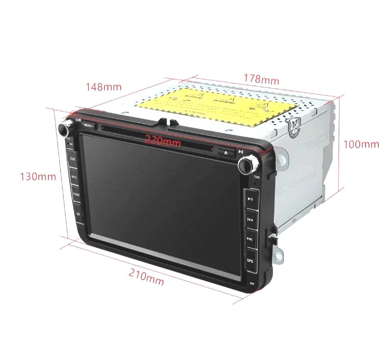 AUTO RADIO GPS ANDROID 14 PARA VOLKSWAGEN VW GOLF POLO PASSAT CADDY TOURAN USB GPS TACTIL HD