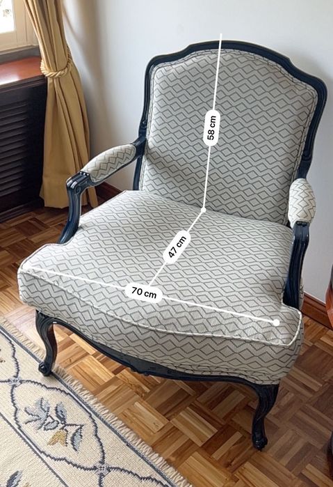 Par de Cadeiras Bergeres Contemporâneas