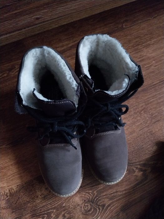 Buty trekkingowe damskie z naturalnej skóry nubukowej 41